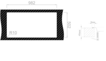 Sinks XERON 1000.1 levý 1,2mm (2)