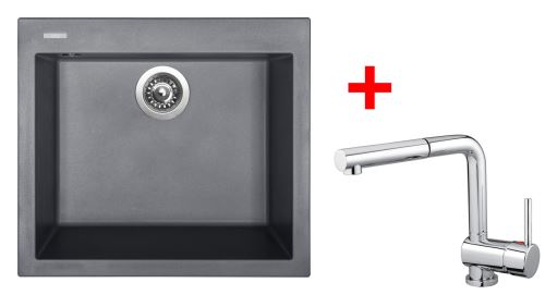 Sinks CUBE 560 NANO Nanogrey+MIX 3 P