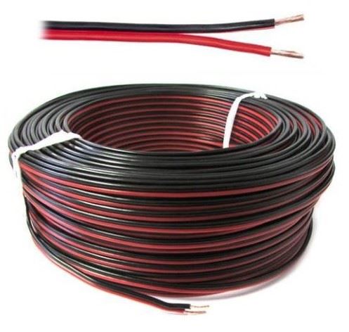 Kabel pro rozvod led  2x0,5 mm - Černý