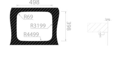 Sinks BELÉM 540 V 0,8mm spodní leštěný (2)