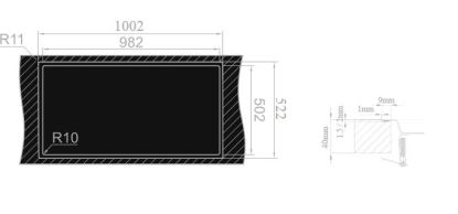 Sinks XERON 1000.1 levý 1,2mm (3)