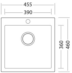 Sinks VIVA 455 Metalblack (1)