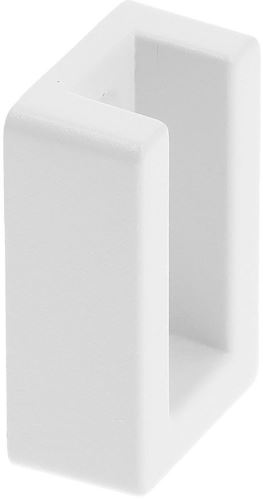 Podpěra šatní tyče bílá ZnAl/PVC (pro 51571)