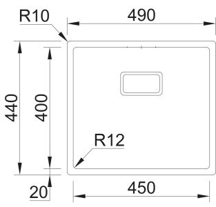 Sinks BOX 490 FI 1,0mm (1)