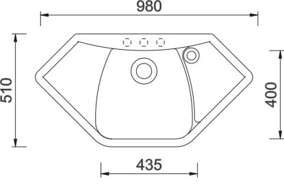 Sinks NAIKY 980 Milk (1)
